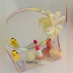 Luxurious Pink Lip Gel and Lipstick Duo